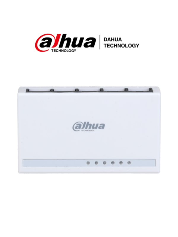 Switch para Escritorio de 5 Puertos DAHUA DH-PFS3005-5ET-L / No administrable / Fast Ethernet 10/100Mbps / Diseño Compacto / Capa 2 / Switching 1 Gbps/