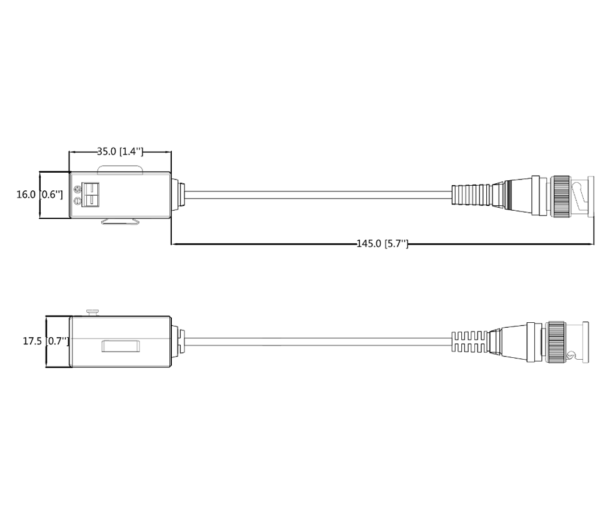 DAHUA PFM800-E - Par de Transceptores Pasivos HDCVI/ 1080p a 250 Mts/ 720p a 400 Mts/ Soporta AHD/ TVI/ CBVS/ - Image 2