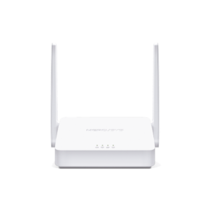 Router Inalámbrico Mercusys  MW302R WISP N 2.4 GHz de 300 Mbps 1 puerto WAN 10/100 Mbps 2 puertos LAN 10/100 Mbps versión con 2 antenas de 5 dBi