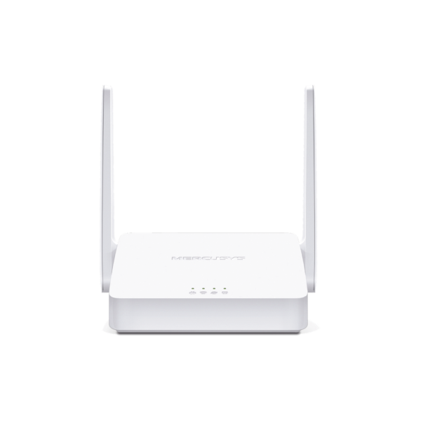 Router Inalámbrico Mercusys  MW302R WISP N 2.4 GHz de 300 Mbps 1 puerto WAN 10/100 Mbps 2 puertos LAN 10/100 Mbps versión con 2 antenas de 5 dBi